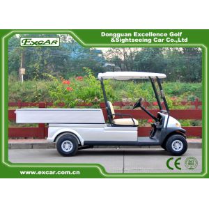 New Energy 2 Seater 4 Wheel Electric Golf Car Steel Chassis With Cargo