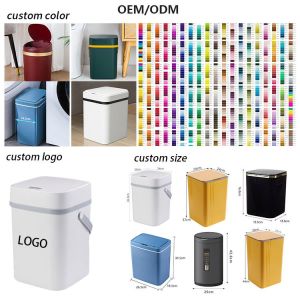 Motion Sensor Trash Can 13 Gallon Nordic Smart Waste Bins Plastic Smart Dust Bin