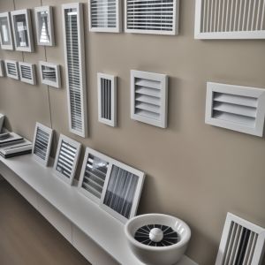 Ventilated Aluminium Frame Louver Window / Aluminum Jalousie Windows