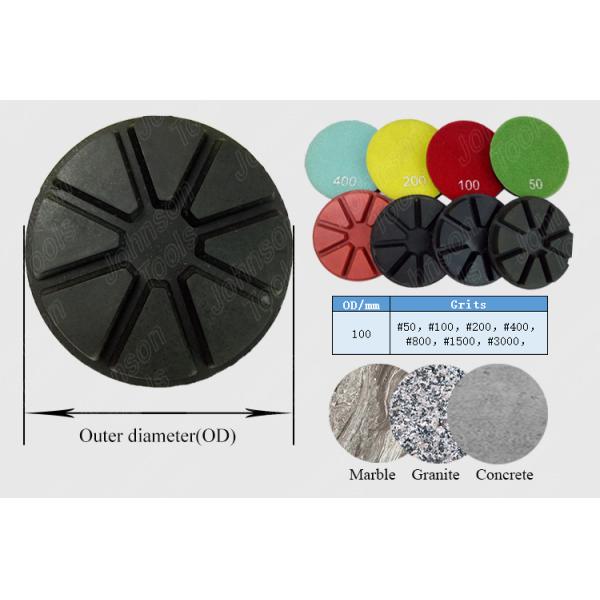 Abrasive Tools 3" Diamond Concrete Polishing Pads Wet Diamond Disc For Polish Concrete Floor