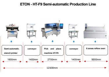 SMT line IC led chip mounter automatic led light production machine for tube