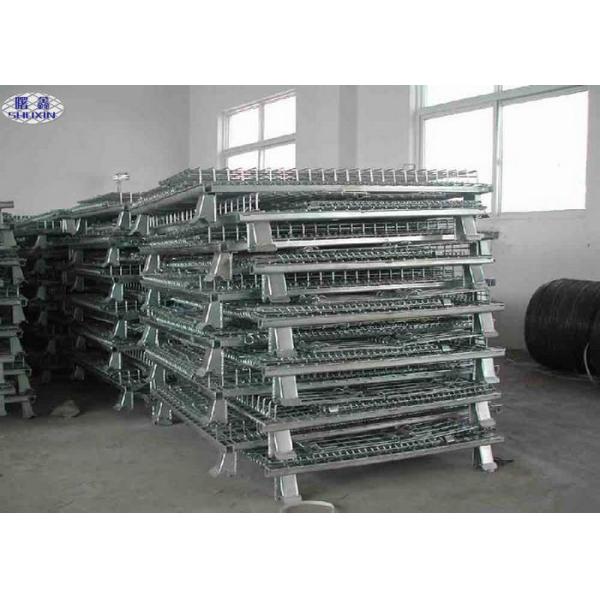 Metal Steel Wire Pallet Cages Turnover / Storage / Recycling For Goods