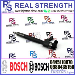 China BOSCH 0445110070 0986435158Diesel Fuel Common Rail Injector 0445110070 0986435158 For Mercedes-Benz 2.2CDi/2.7CDi Engine on sale