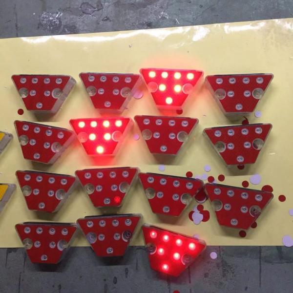 120mm Traffic Road Blinker Light Reflector Solar Road Delineator Posts With Base ODM