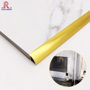 Bronze Aluminum Corner Tile Trim 0.55mm Thickness 6063 Alu Material