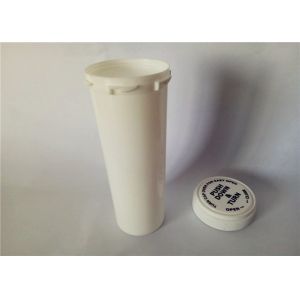 White Airtight Reversible Cap Vials , H140mm*D45mm Plastic Prescription Bottles