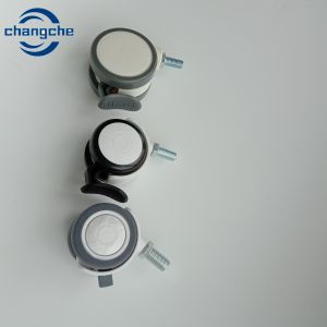 Urethane Swivel Medical Caster Wheels Screw 4 Inch Custom