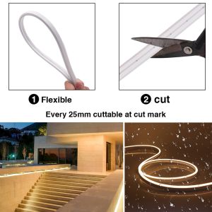 Colorful Separation Cuttable Neon LED Strip Light with 5V 12V 24V AC220V Power