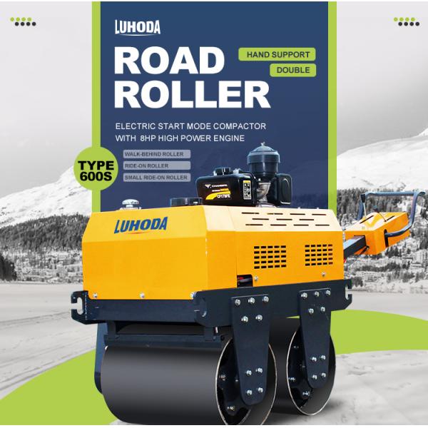 Mini 0.5 Ton Self Propeller Walk Behind Diesel Two Steel Vibratory Road Roller