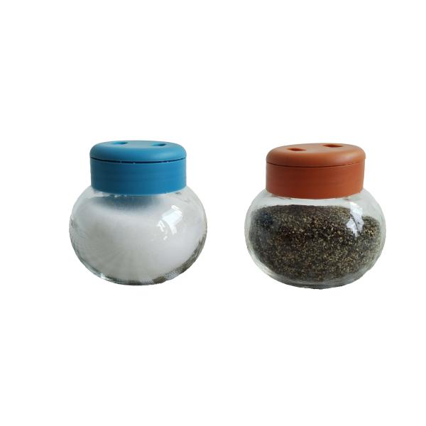Buy Vinegar Plastic Cap Round Big Belly Glass Spice Jars 54mm at wholesale prices