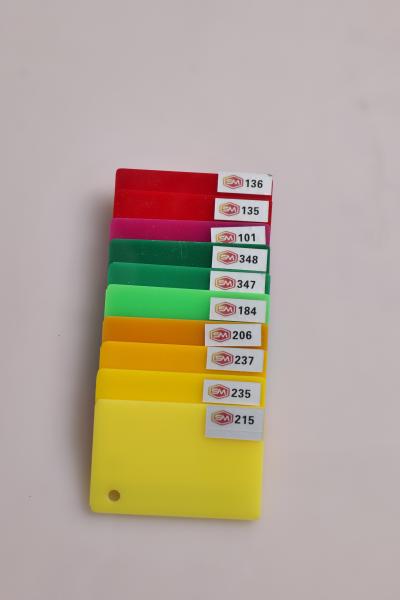 Rich Color Transparent Acrylic Sheet with 1220*2440mm Size and 1.8-40mm