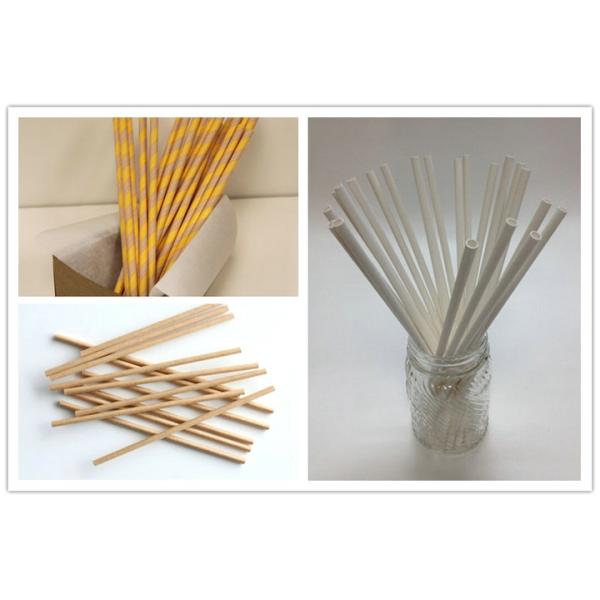 60gsm 15mm - 600mm Unbleached Kraft Paper Straw for Drinking Customized