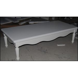 China luxury modern rectangle white wooden coffee table on sale