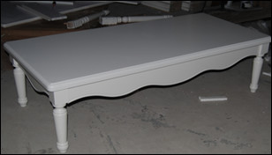Buy luxury modern rectangle white wooden coffee table at wholesale prices