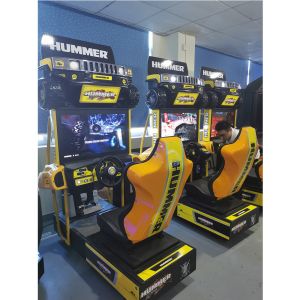 Indoor Coin Operated Arcade Kids Driving Simulator Arcade Racing Hummer