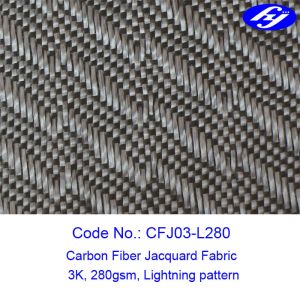 Lightning 150cm 3k 280gsm Jacquard Carbon Fiber Fabric