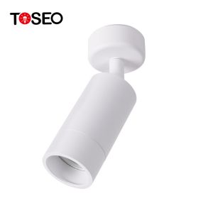 Aluminium Cylinder Adjustable Gu10 Downlight Fitting Surface Mounted Spotlights