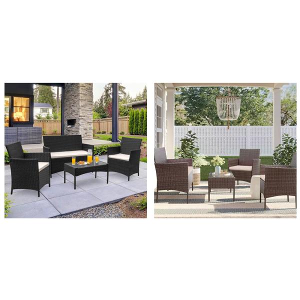 H840mm Rattan Garden Furniture Sets