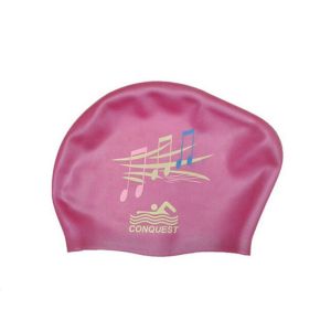 Watertight Silicone Swim Caps Cute Cartoon Pattern For Unisex Children