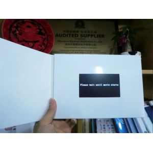 TFT Landscape Promotional Video Brochure With Coating paper / Durable Battery