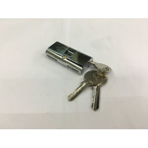 54mm Small Oval Shape Double Zinc Cylinder Lock with 3 iron normal keys Surface