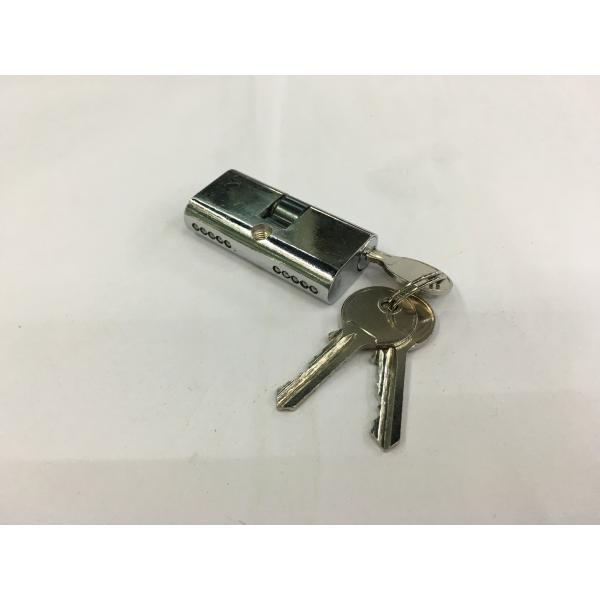 54mm Small Oval Shape Double Zinc Cylinder Lock with 3 iron normal keys Surface