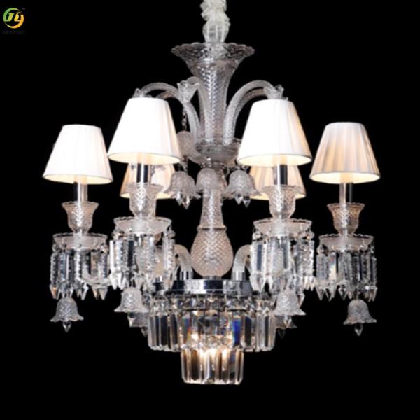 Buy Crystal Creative Simple Crystal Candle Chandelier Home Glass Tube Droplight at wholesale prices