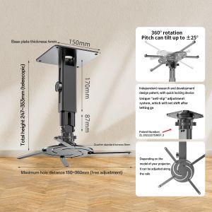 Multifunction Projector Bracket Ceiling Mount Retractable Projector Ceiling