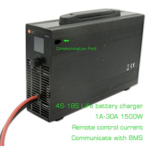 58.4V Vrla LFP Lithium Lifepo4 Battery Charger 8S 12S 16S 18S Customized