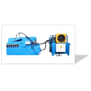 Scrap Metal Alligator Shearing Machine Car Recycling Movable Blue Color