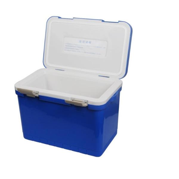 Buy 12L Plastic Foam Green Cold Chain Packaging PCM Cooler Box With Handle In Medical at wholesale prices