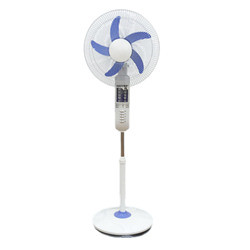 Three Adjust Speed Solar Battery Fan Rechargeable With LED Light