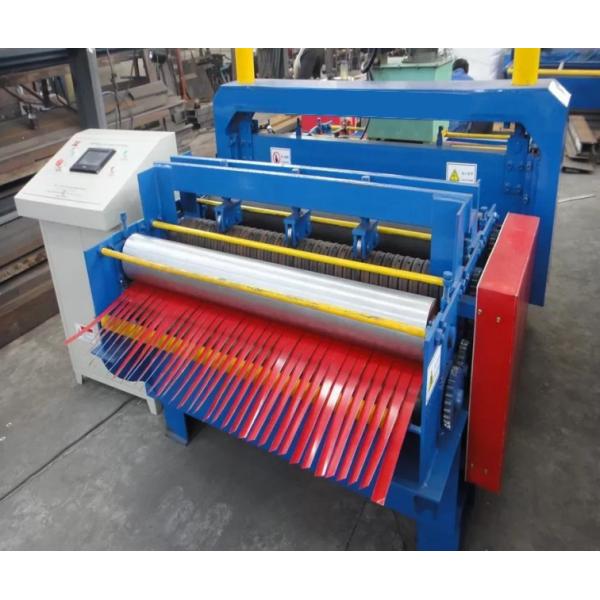 Full Automatic 0.8mm Steel Slitter Machine Metal Plate Cutting Plc Control