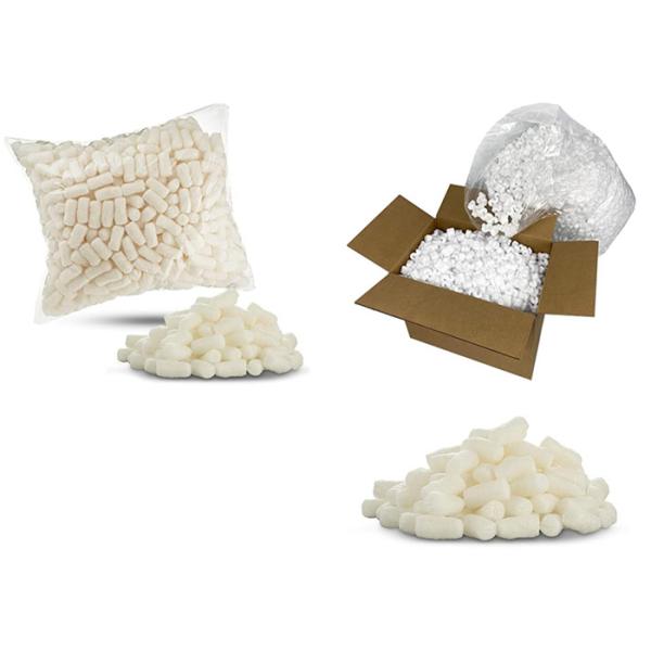 Off White Color Paper Cushion Packaging 3.5 Cuft EPS Packing Peanuts