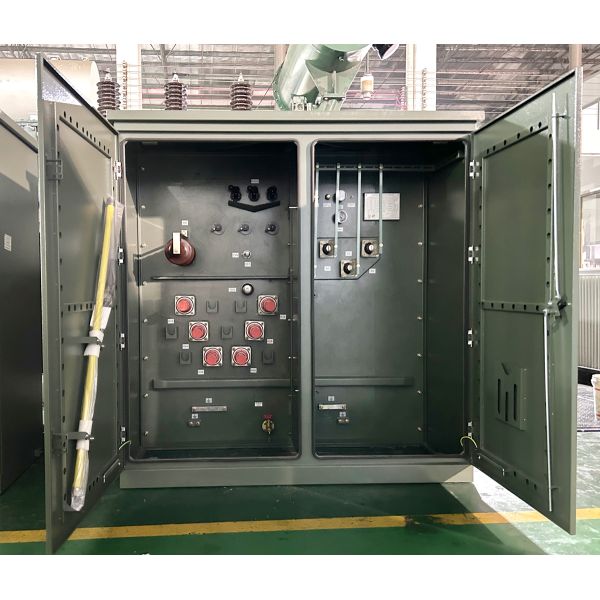 Three Phase Pad Mounted Transformer 1000 KVA 34.5KV to 208Y/120 Oil Immersed Power Transformer with 65/60 ℃ Temperature Rise ANSI C57.12.34 Standard