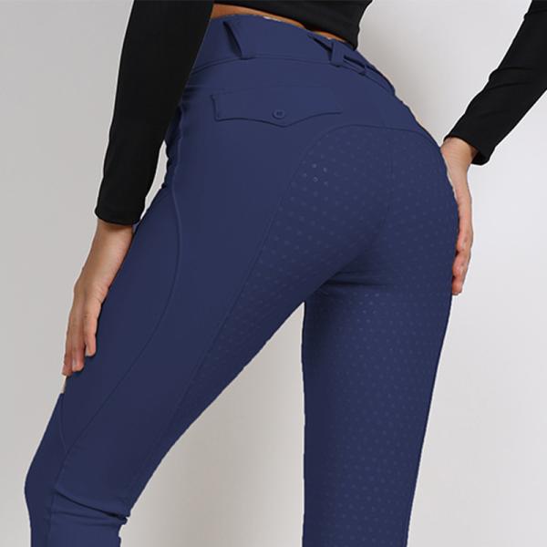 Navy Grip Riding Gear Legging Equestrian Breeches With Pocket
