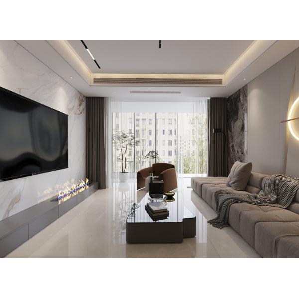 Wear-Resistant Antibacterial Indoor Floor Light Gray 1000x1000mm Polished Glazed Porcelain Tile For Building