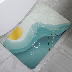Bathroom Diatomite Foot Mat Anti Slip Soft Absorbent