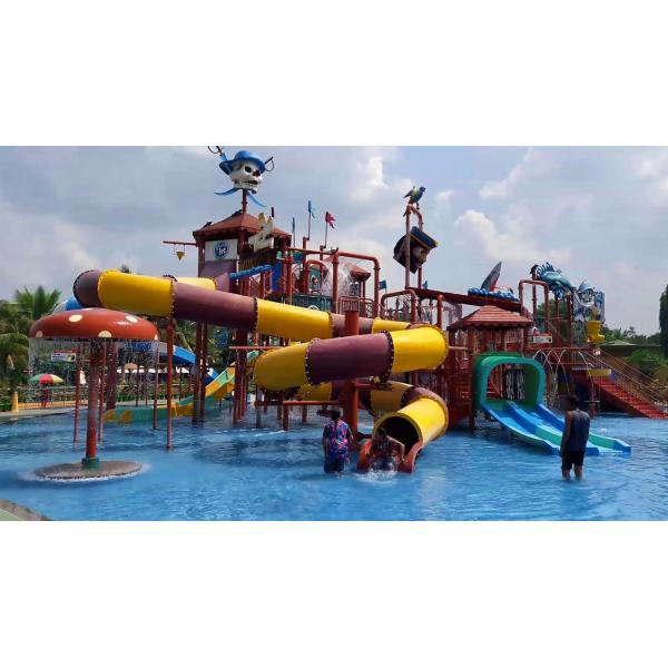 Water Amusement Park Ride Party Equipment Commercial Fiberglass Water Slide