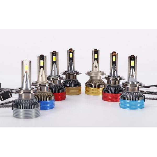 65W Auto LED Headlight Bulbs external 2 copper tube Auto Lighting H1 H4 H7 H11