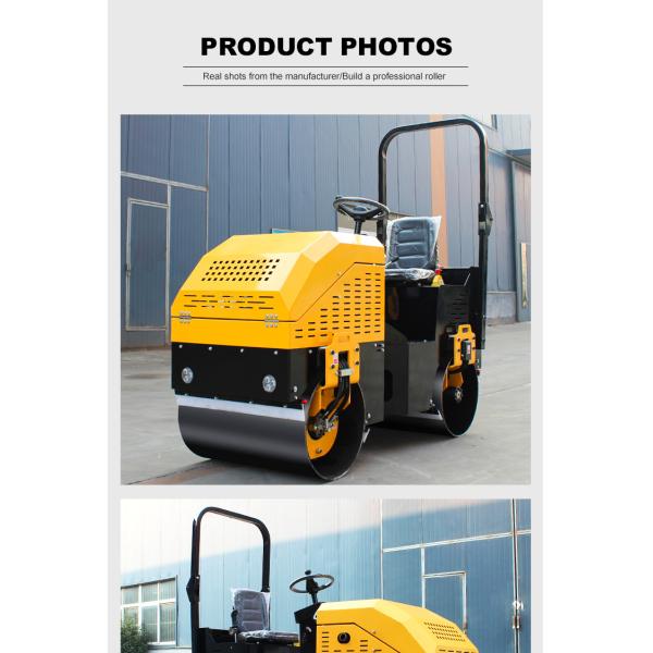 Free Shipping Small Road Roller 1.5 Tons Hydraulic Two Wheel Soil Compactor Roller with Good Price