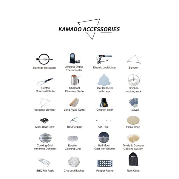 BBQ Outdoor Charcoal Smoker Easy Camping Fishing Mini Auplex Kamado 12inch Portable Ceramic Grill