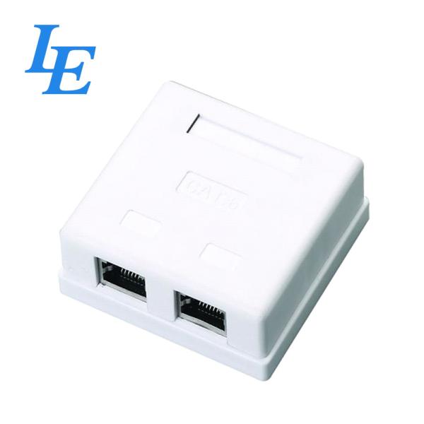 Buy Network Lan Cable Electrical Faceplates Plastic Surface Box at wholesale prices