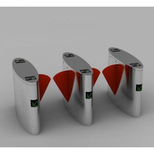Quality Anti Collision Automatic Flap Barrier , Crowd Control Flap Turnstile Gate for sale