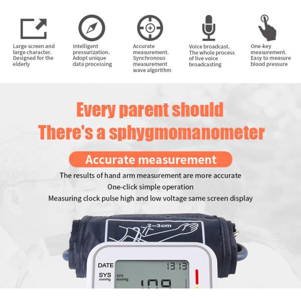 Arm Type OEM Electronic Home Blood Pressure Device Intelligent