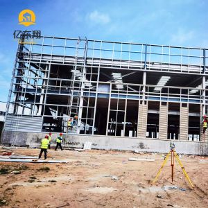 Prefab Steel Warehouse with Glass Wool Panels