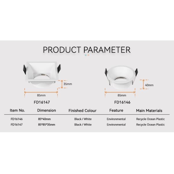Ocean Low Profile Can Light Housing IP44 Mr16 Recessed Lighting Housing
