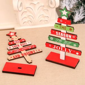 Mini wooden Desktop Christmas tree for Decorations