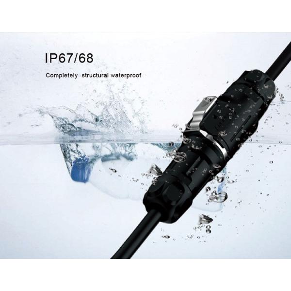 CNLINKO M12 8pin Socket Ip68 Waterproof Power Connector for LED Screen Signal Supply Circular Lighting Plastic Metal Connectors