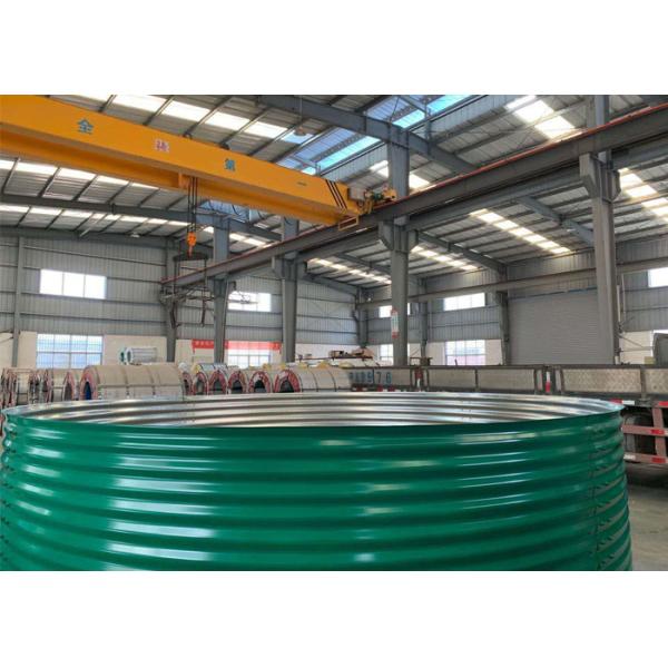 Buy 2200Cbm Flange PVC Liner 1860mm Bolted Water Tanks at wholesale prices